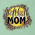 thumbnail image 2 of Softball Mom Animal Print Girl Sports Ladies Racerback Tank Top, Mint, Medium, 2 of 5