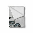 thumbnail image 2 of Motorcycle Soft Flannel Fleece Blanket, Off Road Bike Motocross Racer Theme Transportation Rider Culture, Cozy Plush for Indoor and Outdoor Use, 70" x 90", Pale Blue Grey and Black, by Ambesonne, 2 of 6