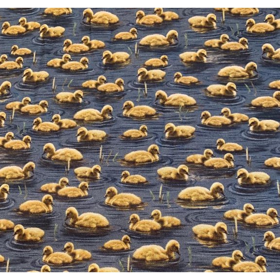 Handmade Valance, Curtain Panel, or Pillow Cover Ducks Packed