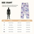 thumbnail image 2 of Pajama Pants Women, white Skull crystal flower Sweatpants Soft Sleep Lounge Pants, Casual PJ Bottoms Pants with Pockets, 2 of 5