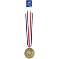 thumbnail image 4 of Beistle Ribbon with Attached Plastic Medallion Party Favor, 30-Inch, Red/White/Blue/Gold, 4 of 6