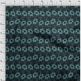 thumbnail image 4 of oneOone Polyester Spandex Turquoise Blue Fabric Floral Craft Projects Decor Fabric Printed By The Yard 56 Inch Wide, 4 of 4