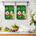 thumbnail image 3 of St. Patrick's Day Kitchen Towels Set of 4, Lucky Shamrock Gnomes Beer Coin Wood Green Absorbent Dish Towels for Kitchen, Microfiber Hand Towel, Quick Drying Tea Towel for Cleaning Dishcloths, 3 of 7