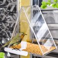 thumbnail image 2 of Acrylic Transparent Bird Feeder Bird Feeder Bird Cage (Circular), 2 of 5