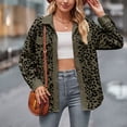 thumbnail image 4 of SWSMCLT Women's Soft Button Down Shirt Shacket Long Top Casual Button Loose Fall Stretch Button Up Drop Shoulder Army Green X-Large, 4 of 4