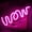 Pink, variant on LINLIN Neon Sign,Wow Neon Sign Light Wall LED Neon Night Lamp USB Battery Powered Led Neon Light Sign Bedroom Decor