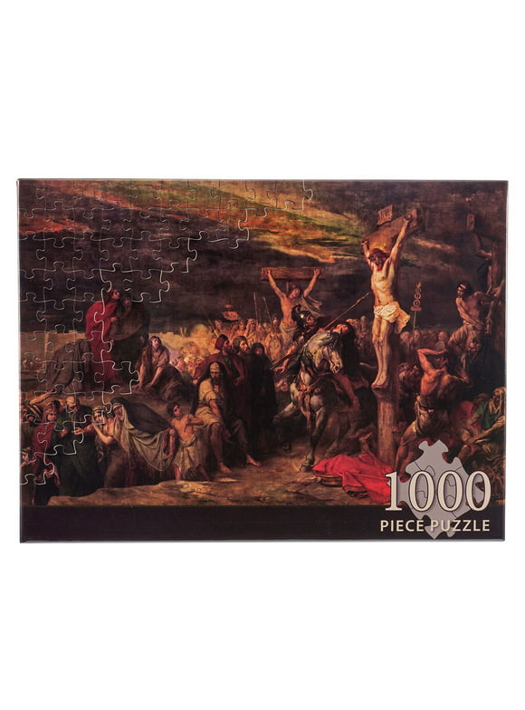 The Crucifixion 1000 Piece Jigsaw Puzzle for Adults Indoor Family Activity, 500 x 750 mm