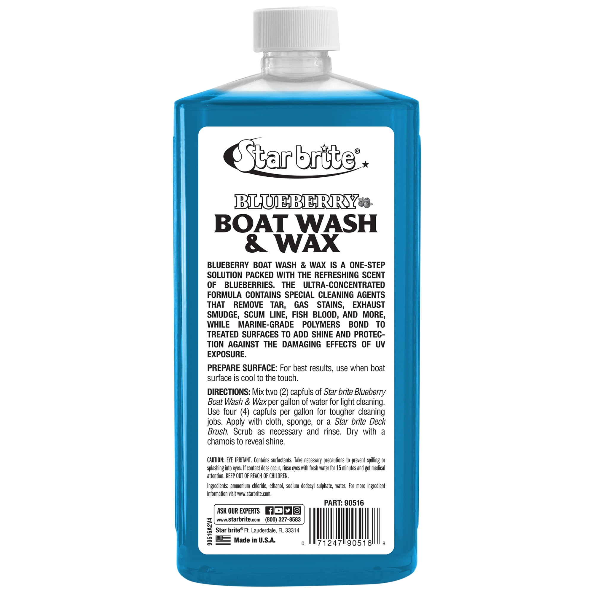 (2 pack) Star Brite Blueberry Boat Wash and Wax, 16 oz