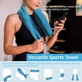 thumbnail image 4 of Toalla refrescante 4 piezas YESLIFE 102 x 30 cm para gimnasio y entrenamiento, 4 of 9