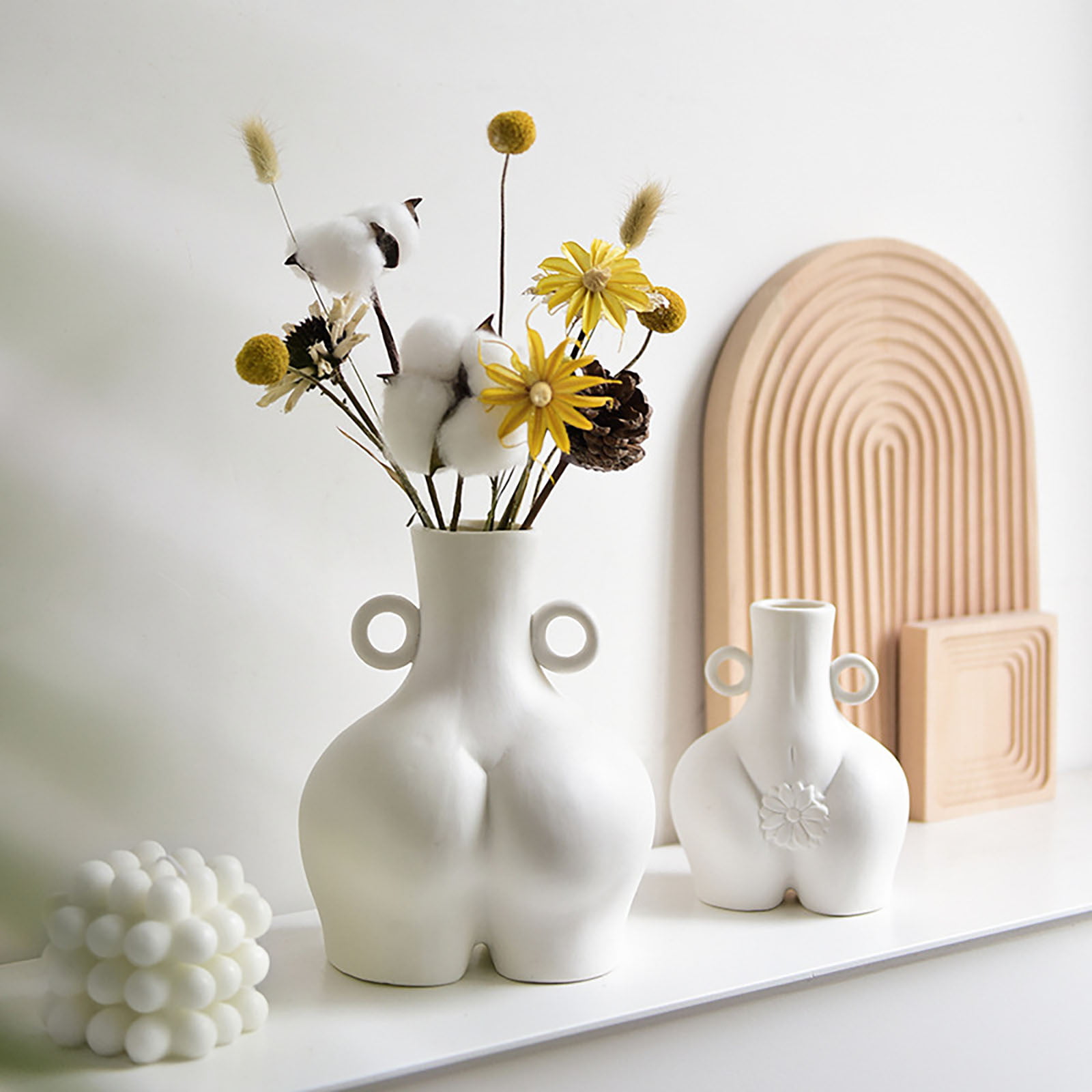Details about   Ceramics Female Vase Body Art Design Sculpture Home Decor Flower Ornament 