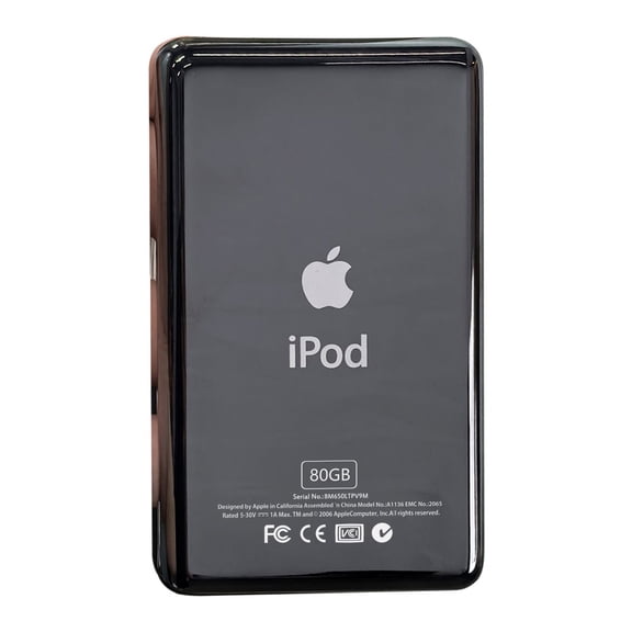 Black Back Plate Apple iPod Classic 6th 7th Housing Rear Thin Cover 80GB Rear