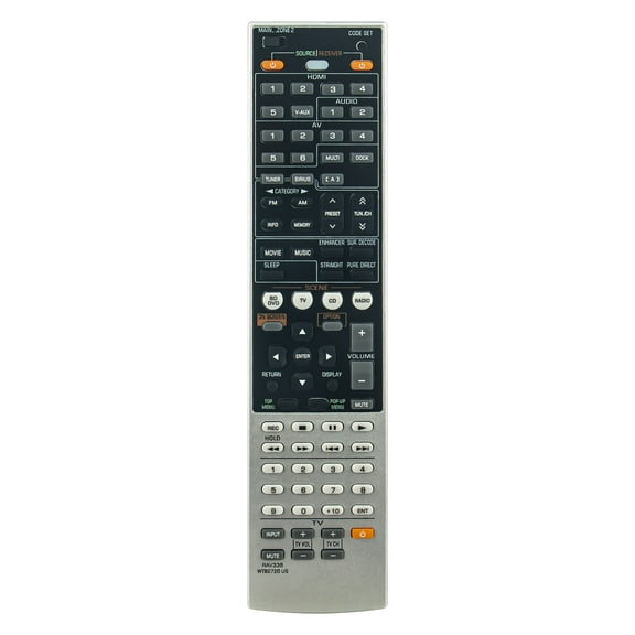 New RAV336-WT92720US Replace Remote Control compatible with Yamaha RX-A700 RX-V667 RX-V771 HTR-6063