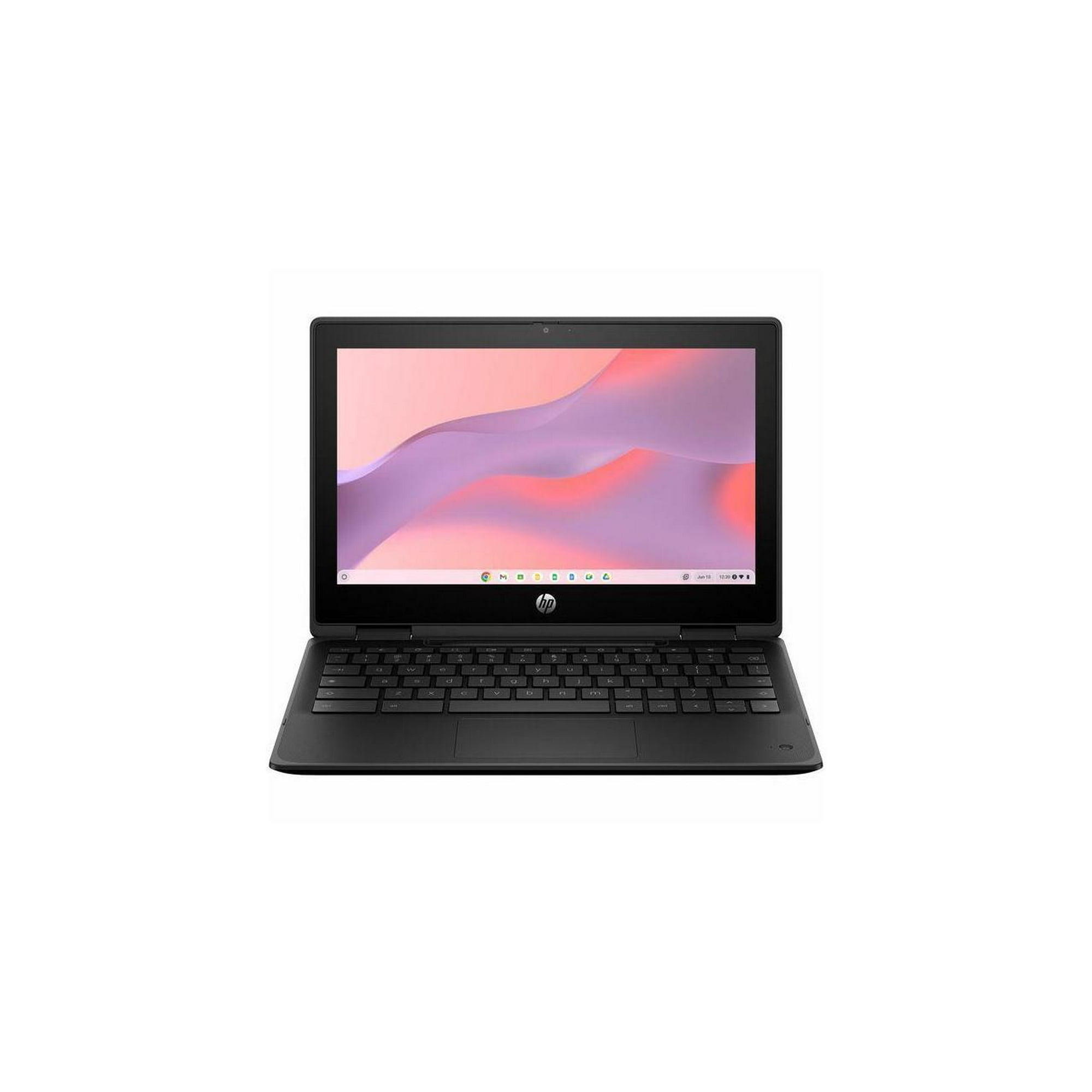 HP Fortis Flip G1m 11.6" Touchscreen Convertible 2 in 1 Chromebook - HD - Octa-core (ARM Cortex A76 + Cortex A55) - 32 GB Flash Memory - English Keyboard - Jet Black - MediaTek Kompanio 520 Chip
