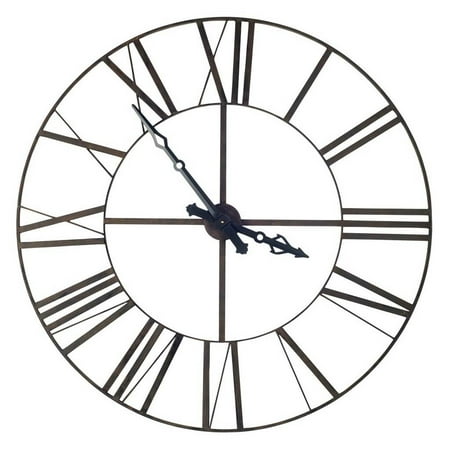 Mercana Iron Pender Oversized Wall Clock, 50.0" x 3.0" x 50.0", Black (B07DS8Q9M7)