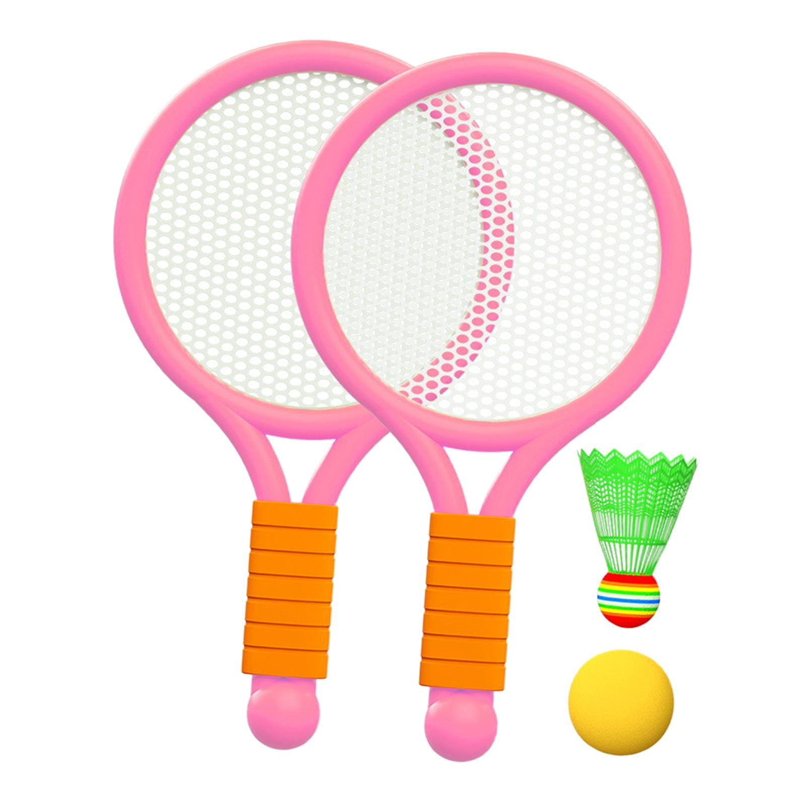 GARENDE Children Badminton Tennis Set Tennis Racket for Kids for Yard Girls Backyard Pink