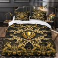 thumbnail image 3 of Home Bedding Cover Set Luxury Pattern Duvet Cover Quilt Cover Set Bed Gift Designable,Queen (90"x90"), 3 of 5