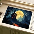 thumbnail image 5 of Juego de 4 manteles individuales de Halloween, resistentes, antideslizantes, impermeables, a prueba de aceite, lavables, lavables, para exteriores, interiores, para mesa de comedor y patio., 5 of 5