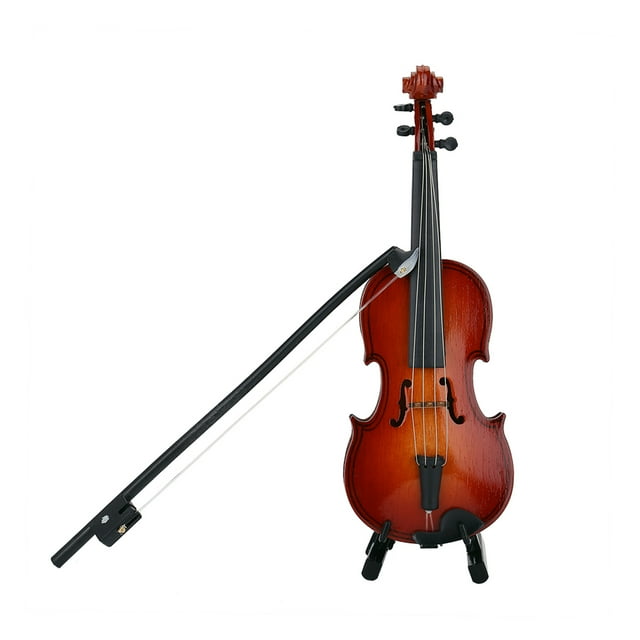Modelo de violín de regalo, modelo de violín en miniatura de madera, modelo de violín decorativo, mini violín de exhibición, funcionalidad de alta precisión