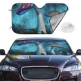 thumbnail image 2 of Kdxio Fantasy Mushrooms Print Windshield Sun Shade,UV Rays and Sun Heat Protection,Sunshade for Car Windshield,Car Shade Front Windshield - Small, 2 of 6