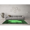 thumbnail image 3 of Ahgly Company Indoor Round Abstract Emerald Green Contemporary Area Rugs, 4' Round, 3 of 4