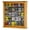 Oak, variant on Mirror Backed and 4 Glass Shelves Shot Glass Display Case Cabinet