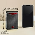 thumbnail image 4 of Men's wallet RFID anti-theft swipe multi-card portable ultra-thin carbon fiber card clip, 4 of 8