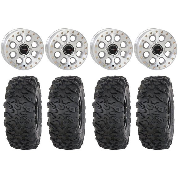 System 3 SB-7 15" Wheels Mh (6 1) 33" Roctane T4 Tires Kawasaki Mule Pro FXT