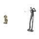 thumbnail image 1 of Figura De Resina De Un Caballero Y Un Golfista De Arte Nórdico. Escultura Abstracta Para Escritorio, Armario, Mesa De Oficina, Centro De Mesa, Entrada, Estante, Decoración De Club De Golf., 1 of 8