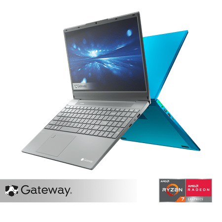 Gateway 15.6" Ultra Slim Notebook, FHD, AMD Ryzen™ 7 3700U with Radeon™ RX Vega 10 Graphics, 512GB SSD, 8GB Memory, Tuned by THX Audio, Fingerprint Scanner, 2MP Camera, HDMI, Windows 11 Home, Charcoal
