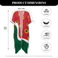 thumbnail image 6 of HELLHERO Sunflower Pattern Bathing Suit Coverups Loose High Quality Fabrics Lightweight Beach Cover Up, 6 of 6