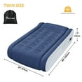 thumbnail image 2 of Dextrus Twin Air Mattress,Luxurious Velvet Surface, Unsurpassed Body Support, Ergonomic Design with Integrated Pillow, Emergency Repair Kit, and Rapid Inflation/Deflation, 2 of 5