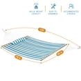 thumbnail image 3 of Prime Garden Double 2-Person Hammock with Pillow, Blue and White Stripes, 3 of 8