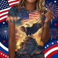 thumbnail image 2 of NSLGXD 4th of July Shirts for Women Short Sleeve Crewneck Patriotic Graphic Tees 250th Anniversary Usa Shirt S-2XL, 2 of 6