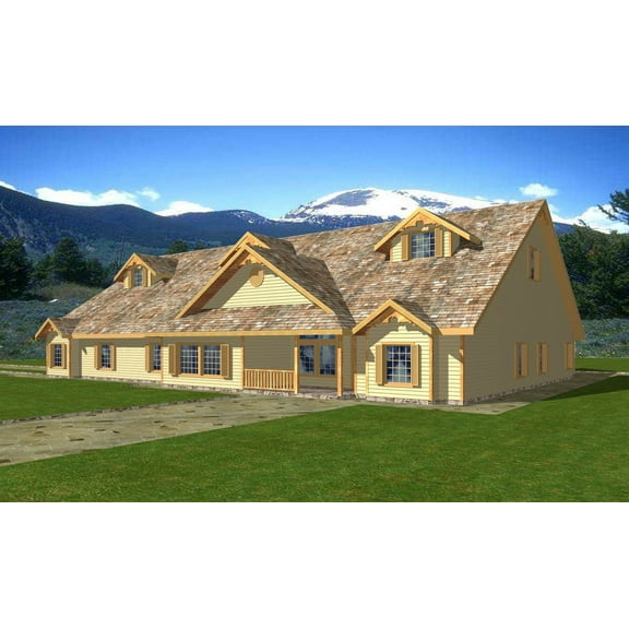 001-4020: Craftsman 15 Bed, 12 Bath Luxury Home Plan, 5997 Sq Ft: Full Blueprints with License to Build by Home Plan Marketplace - Lesuto