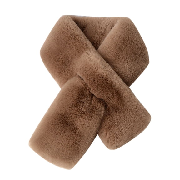 ZSQDM Women's Neckerchief Women Simple Plush Scarf Neck Women's Thickening And Lengthening Warm Scarf Mulberry Silk Scarfs Women