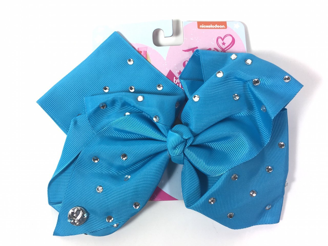 JoJo Siwa Signature Collection Hair Bow Teal Blue w/Rhinestones, THE REAL DEAL Authentic JoJo