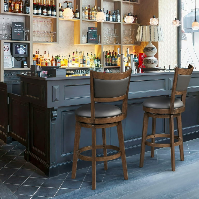 TrumanPick 24 Inch Counter Height Swivel Bar Stool Set of