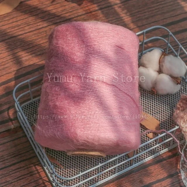 500G/PCS Super Soft Long Fluffy Hand Kninting Wool&Acrylic Mohair Yarns High Quality Threads For Crocheting DIY Scarf Sweater