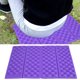 thumbnail image 3 of Cojín de espuma impermeable para jardín, para exteriores, para acampar, portátil, plegable (morado y negro), 3 of 14