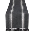 thumbnail image 2 of Dark Green Dobby Stripe Ribbed Table Runner 13" x 108", 2 of 5