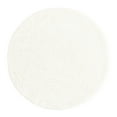 thumbnail image 3 of Unique Loom Solid Shag Collection Area Rug (4' 1" Round Snow White), 3 of 7