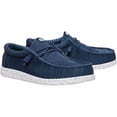 thumbnail image 2 of HEYDUDE Wally Stretch Sox Wide , Navy, 11, 2 of 6