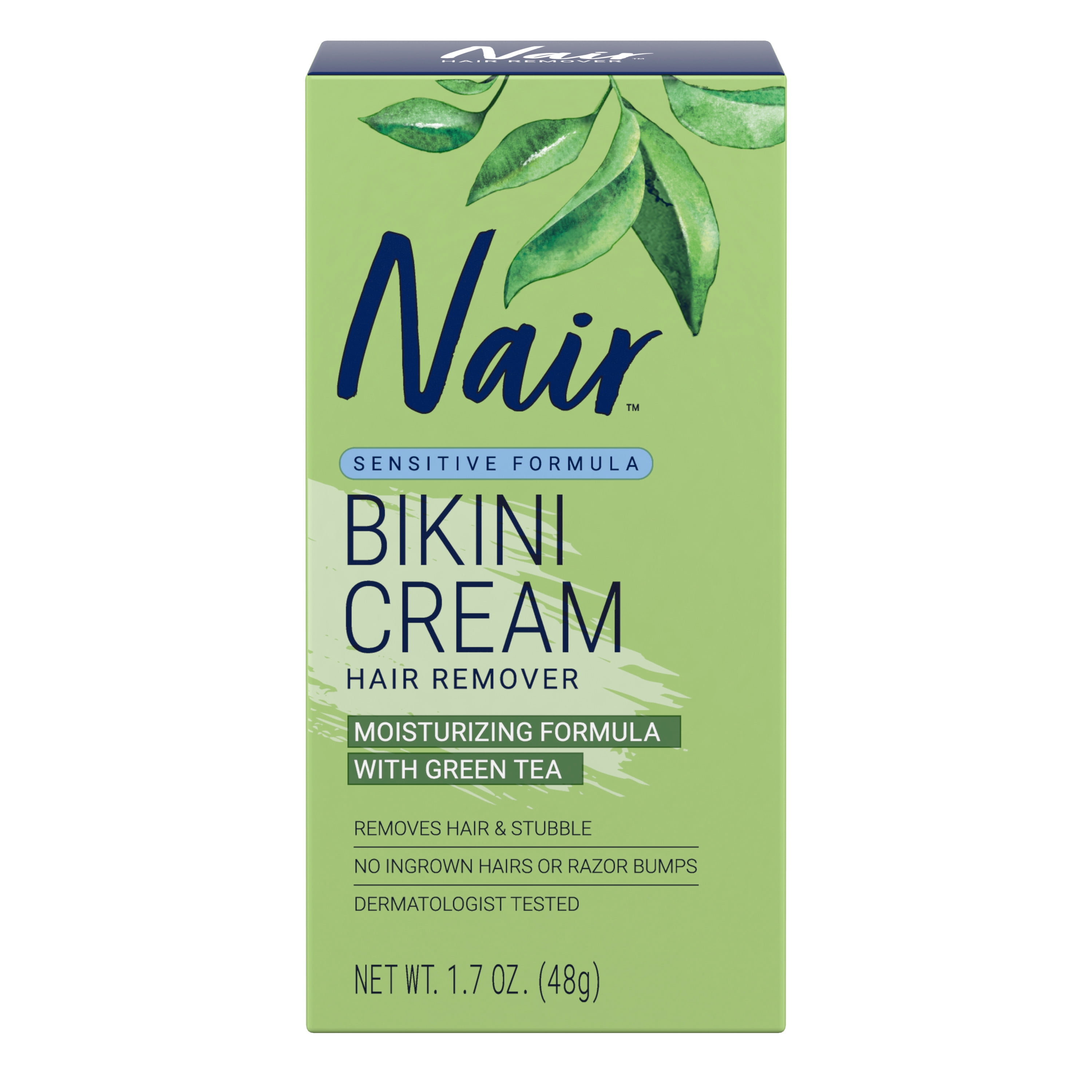 Allergie geleider Broer Nair Hair Remover Sensitive Formula Bikini Cream Hair Removal, 1.7 Oz Box -  Walmart.com