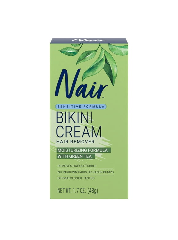 Nair Hair Remover Sensitive Formula Bikini Cream Hair Removal, 1.7 Oz Box