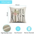 thumbnail image 3 of Easter Bunny Pillow Covers Set of 2, 18x18 inch Plain Easter Decorative Throw Pillows Easter Cross Cushion Cases for Couch Sofa Livingroom Bedroom, 3 of 6