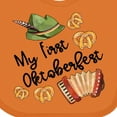 thumbnail image 4 of Inktastic My 1st Oktoberfest Green Hat Accordion and Pretzels Boys or Girls Baby Bib, 4 of 4