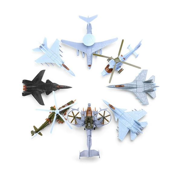 Set of 8 Unassembled Aircraft Kits for Aviation Collectors and Enthusiasts Display Model Toy
