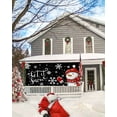 thumbnail image 5 of Garage Door Banner Cover 7 x 16 ft, Merry Christmas Snowman in Red Scarf And Hat Snowflake Christmas Garage Door Decorations Holiday Christmas Backdrop Decor for Winter New Year Xmas Party, 5 of 6