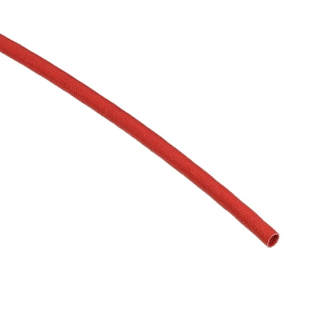 Uxcell 16.4Ft-3mm High TEMP Silicone Fiberglass Sleeve Insulation Cable Protectors Red