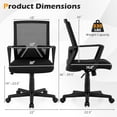 thumbnail image 4 of Giantex Computer Home Office Chair, Ergonomic Desk Chair w/Rocking Function, Swivel Mesh Task Chair, 4 of 10